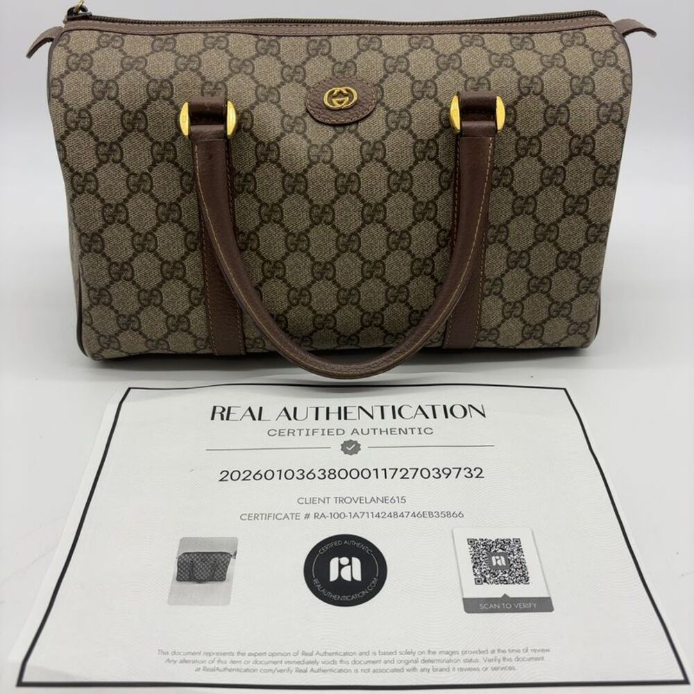 Gucci "Boston" Satchel – Iconic GG Monogram Handbag